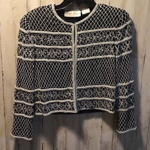 Silk beaded jacket from Night vogue size small